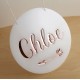 PERSONALISED LASER CUT ROUND NAME PLAQUE SIGN BABY SHOWER KIDS ROOM WHITE 3D 